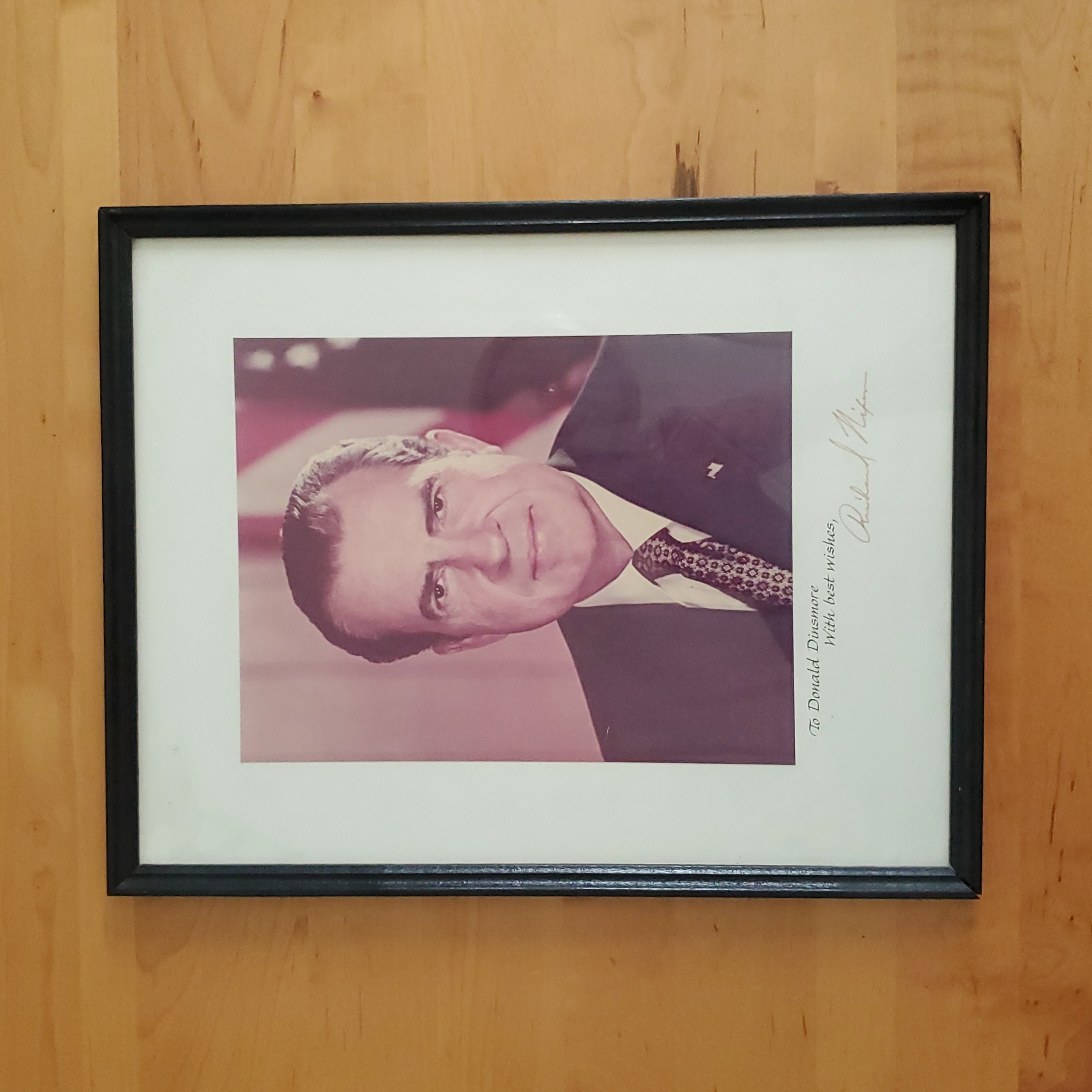 White House, Hand Signed President Richard Nixon, Autographed Photo